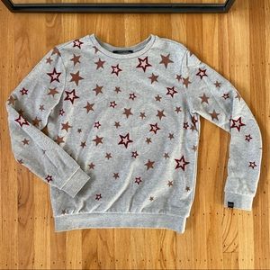Scotch & Soda Grey Pullover with Star Details